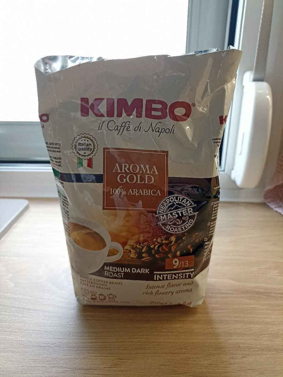 Kimbo Espresso Coffee Arabica Gold Whole Beans 250gr