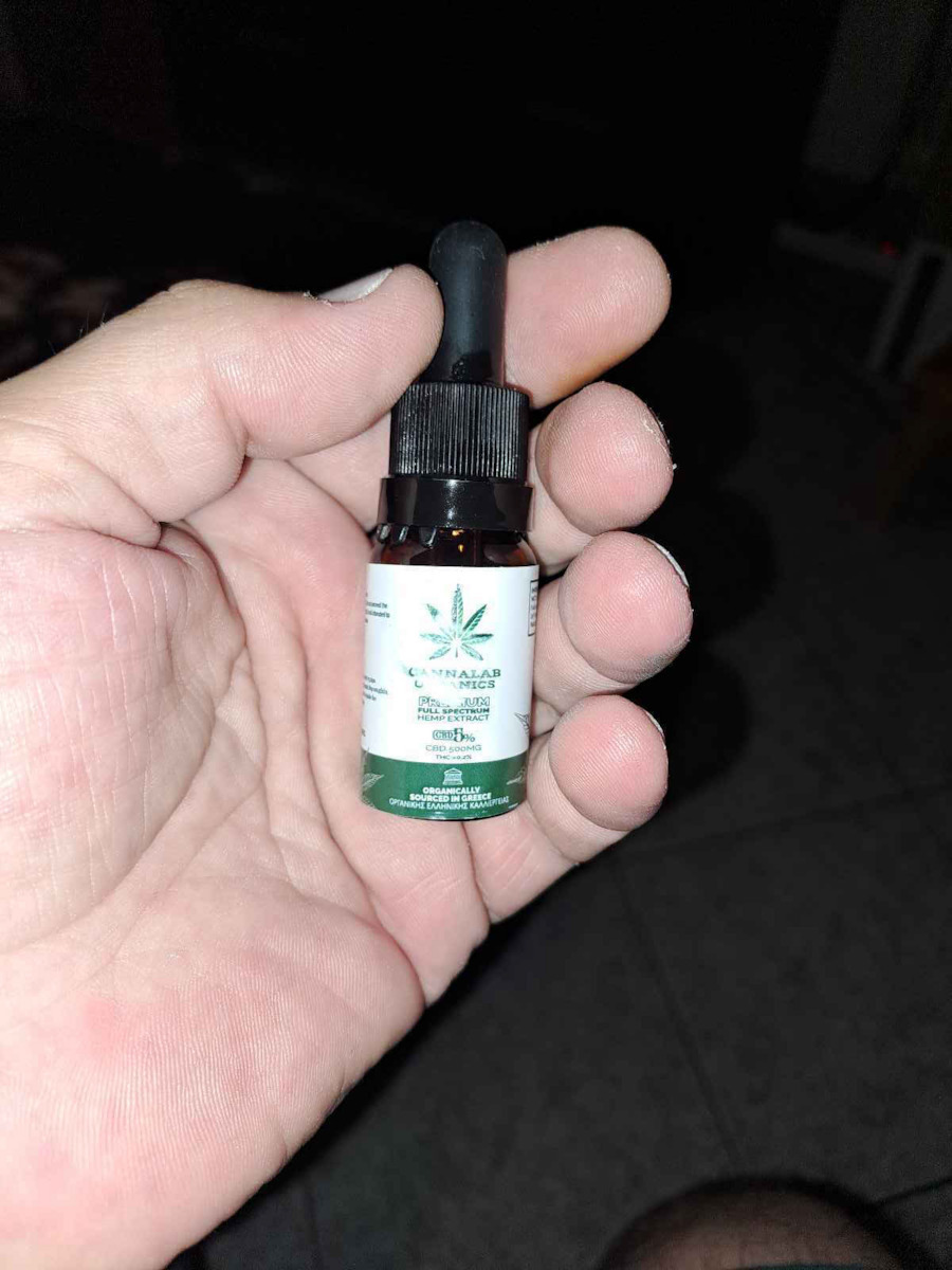 Cannalab Organics Premium Full Spectrum Hemp Extract CBD 5% 500mg 10ml