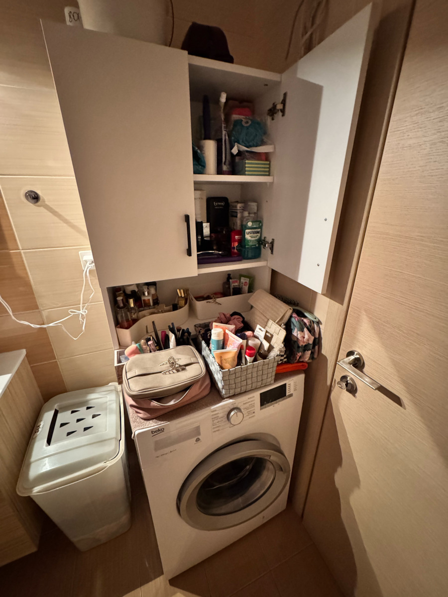 Megapap Holton Cabinet de baie Mobilier pentru baie L65.5xA30xÎ180cm Stejar