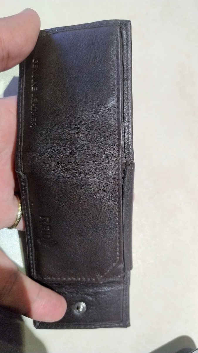 CA Leather Men's Wallet Classic Brown
