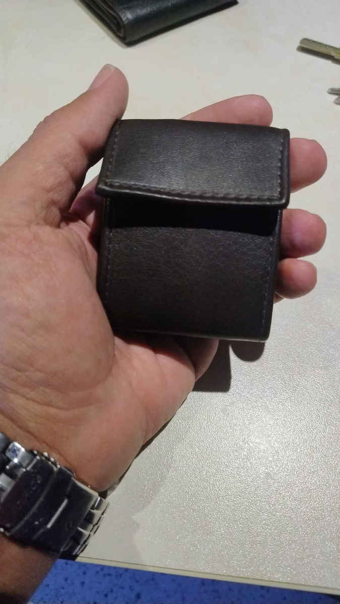 CA Leather Men's Wallet Classic Brown