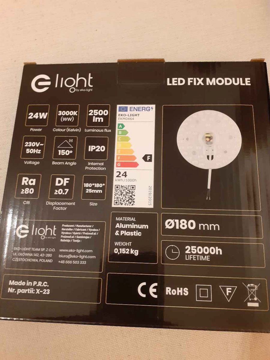 Primo Primo Deckenventilator 130cm mit Leuchte Braun / Silber