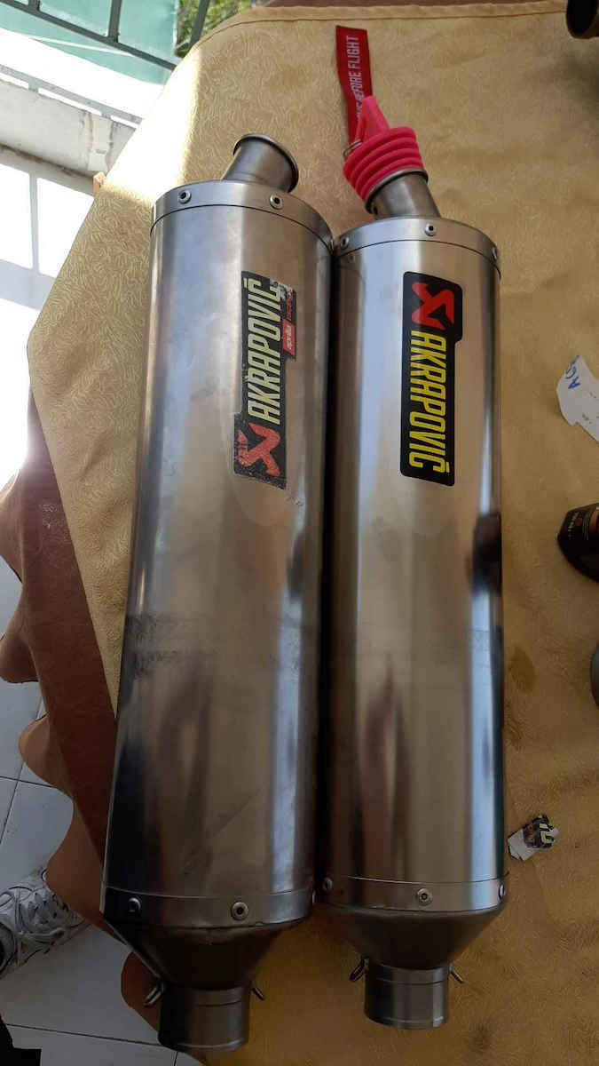 Akrapovic Heatproof P-HST2AL A68 Decorative Stickers Aluminum Exhaust Sticker Multicolour