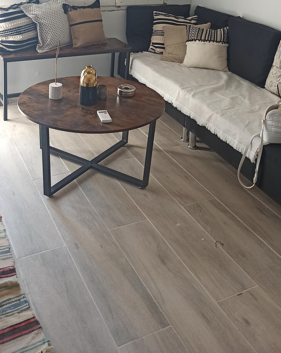 Masa Centrală Rotundă Din Lemn Maro L88xLățime88xÎnălțime47cm