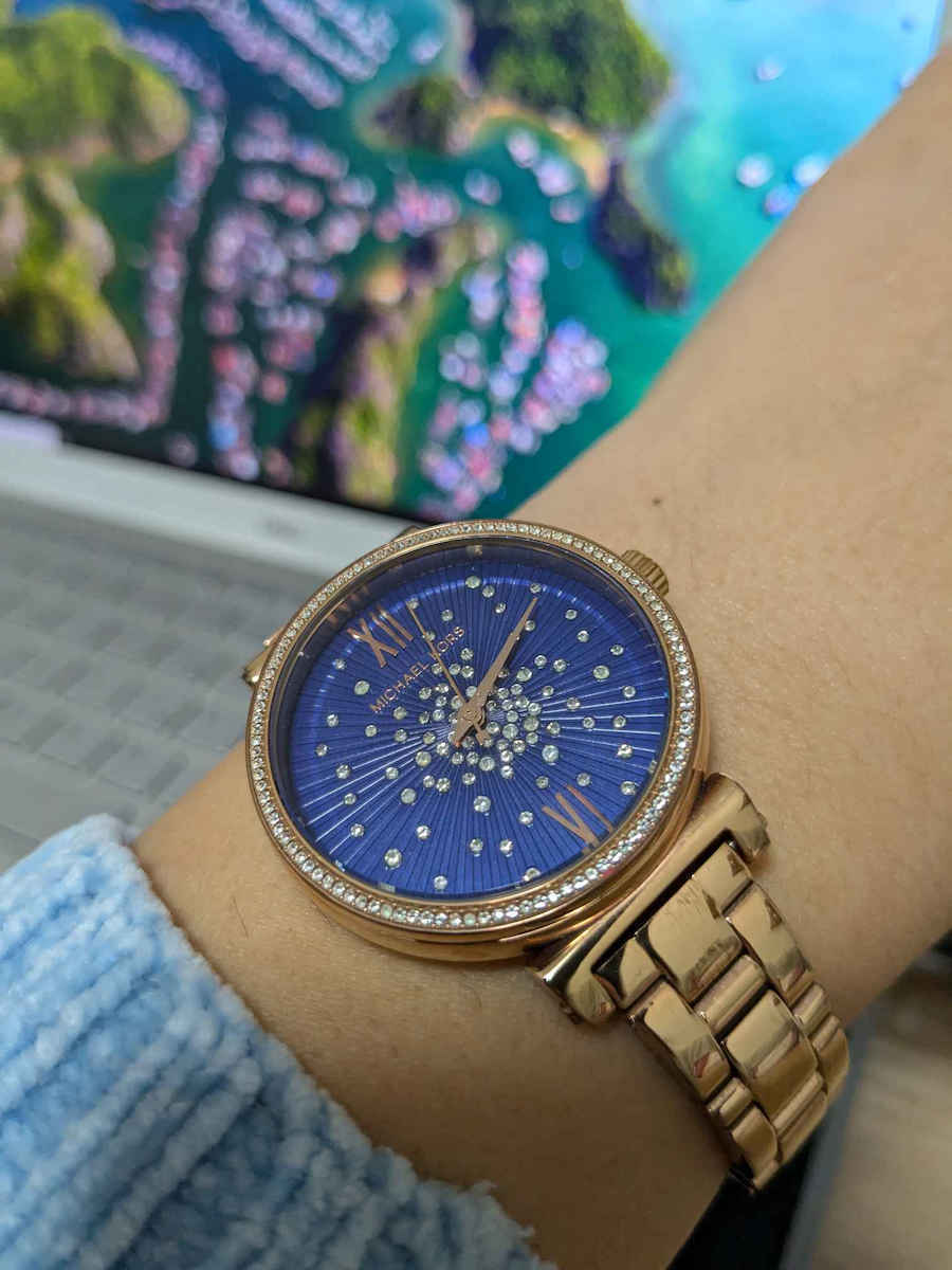 Michael Kors Sofie Γυναικείο Ρολόι 34mm Μπαταρίας με Ροζ Χρυσό Μεταλλικό Μπρασελέ