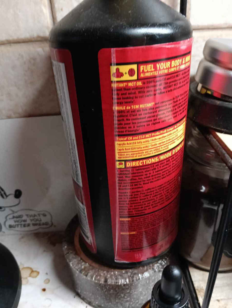 Mutant MCT Oil Специална Хранителна Добавка 946ml 64 Порции Без Вкус