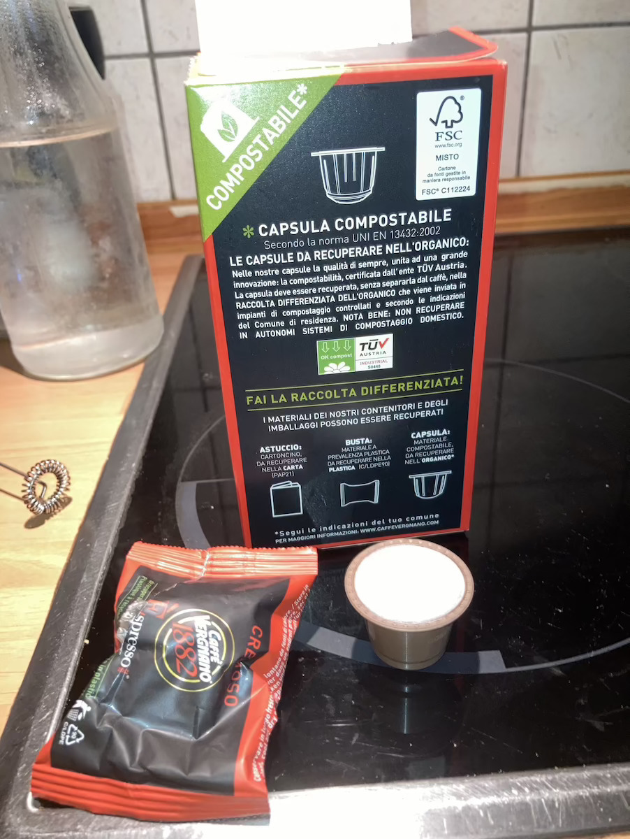 Caffe Vergnano 1882 Κάψουλες Espresso Cremoso Cremoso Συμβατές με Μηχανή Nespresso 10caps