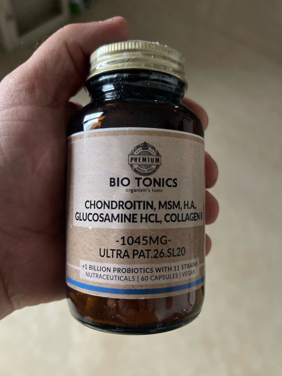 Bio Tonics Chondroitin, Msm, H.a. Glucosamine Hcl, Collagen II 1045mg Συμπλήρωμα για την Υγεία Αρθρώσεων & Οστών 60 κάψουλες