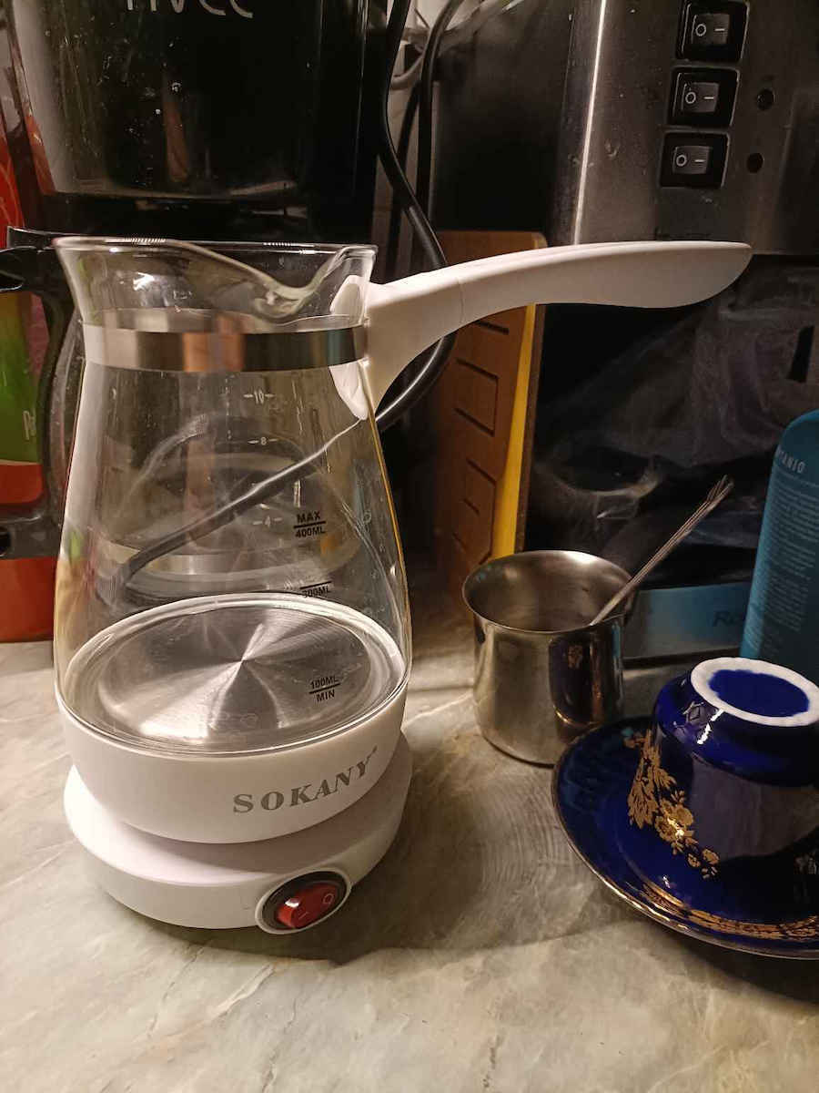 Sokany YLW-607 Ηλεκτρικό Μπρίκι 600W με Χωρητικότητα 500ml Λευκό