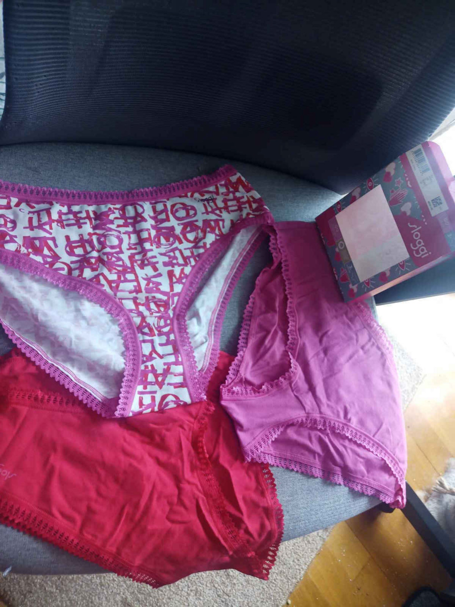 Βαμβακερά Femei Șir de caractere 3Pack cu Dantelă Colorful