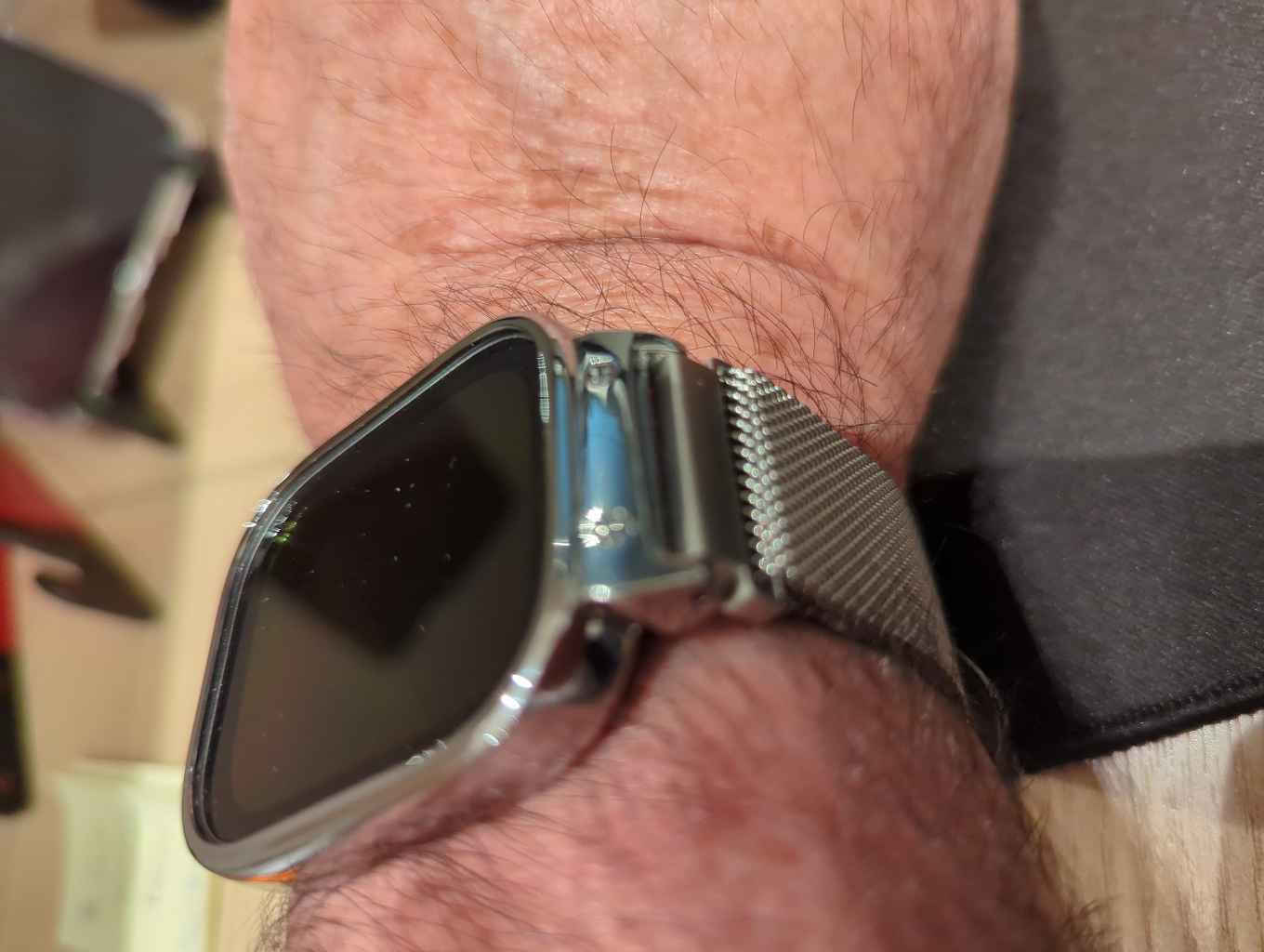 Milanese Protective Frame Λουράκι Ανοξείδωτο Ατσάλι Ασημί (Redmi Watch 4 / Redmi Watch 5)