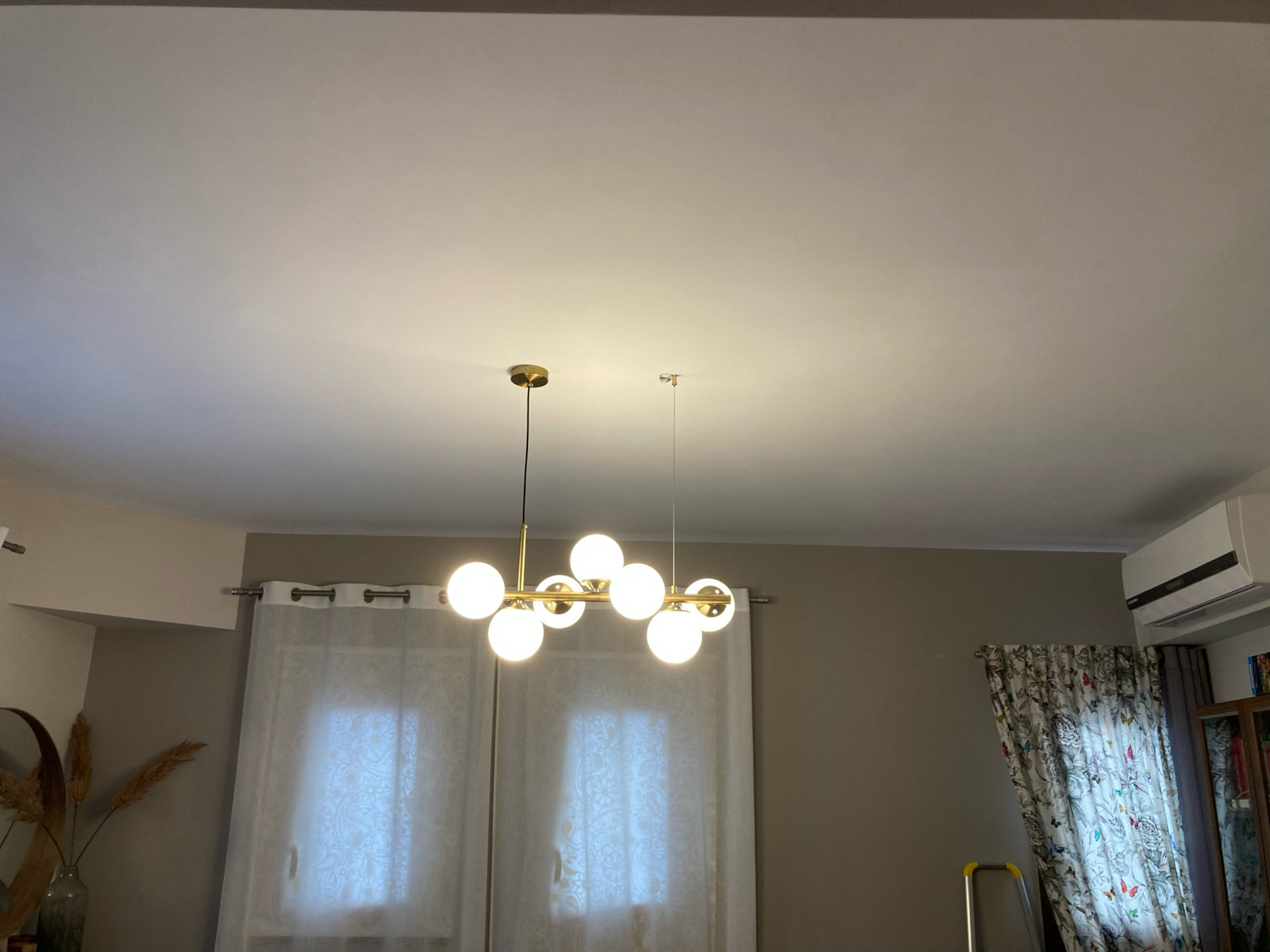 Pendant Light Gold for 7 Bulbs E14, E.14