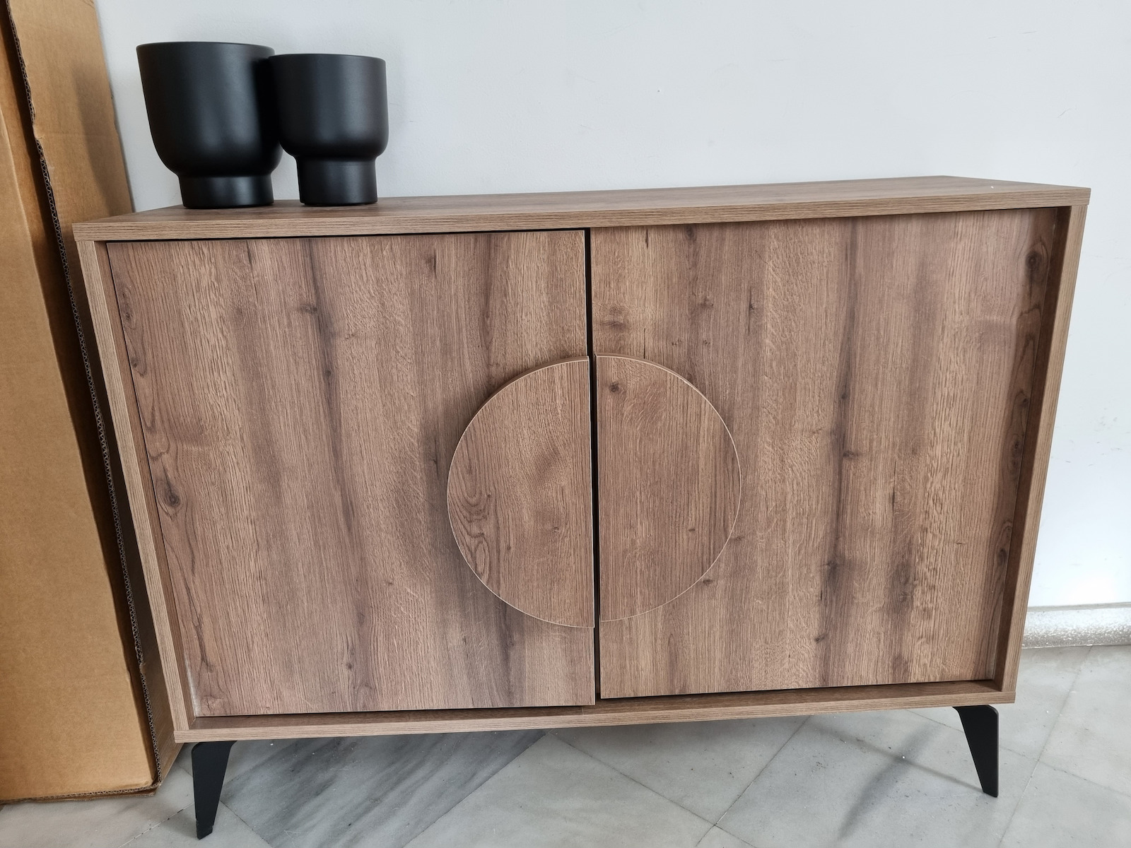 Μπουφές Gora Ξύλινος Ανοιχτό Καφέ 110x35.6x82cm