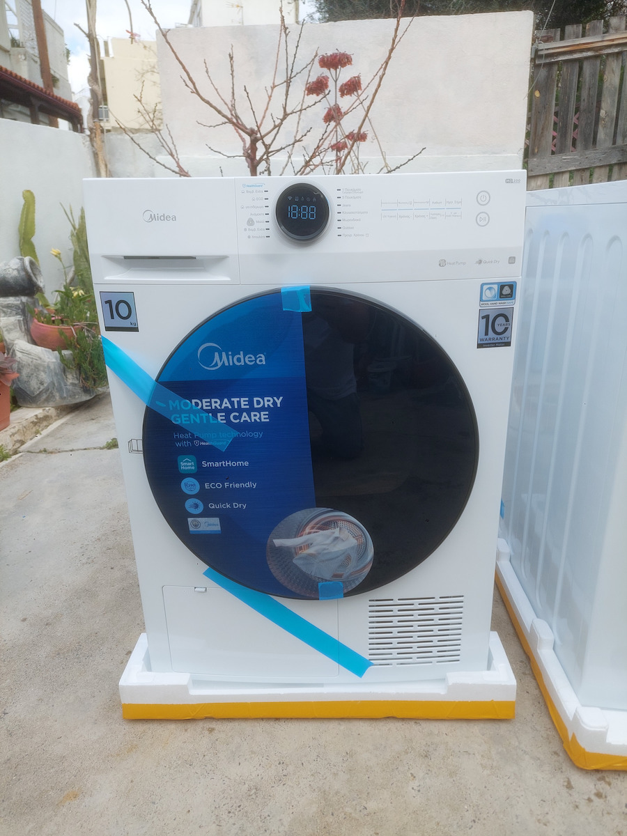 Midea Πλυντήριο Ρούχων 12kg 1400 Στροφών MF200W120WB/W-GR