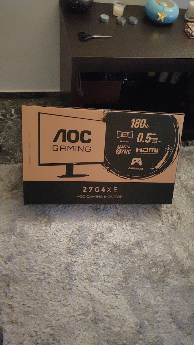 AOC 27G4XE IPS HDR Spiele-Monitor 27" FHD 1920x1080 180Hz mit Reaktionszeit 1ms GTG