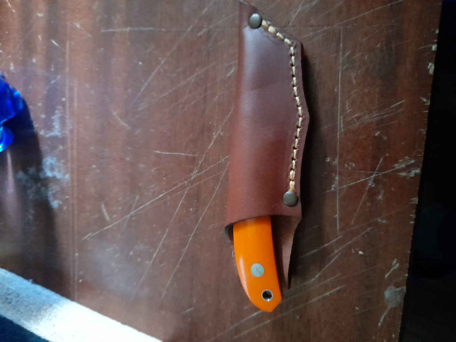 Casstrom Safari Mini Hunter Stabilised G10 Μαχαίρι Πράσινο σε Δερμάτινη Θήκη