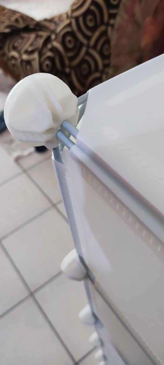 Plastică Suport pentru pantofi cu 6 Rafturi Albă L45xW36.5xH108cm
