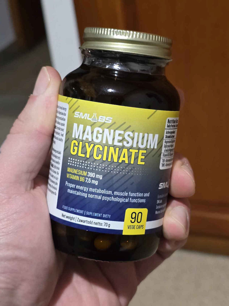 Smlabs Magnesium Glycinate με Βιταμίνη B6 90 κάψουλες