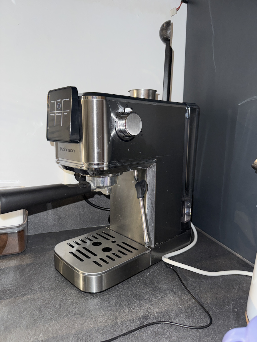 Rohnson Automatic Espresso Machine 1350W Pressure 20bar Silver R-98016