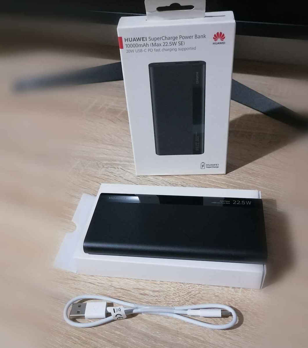 Huawei Supercharge Power Bank 10000mAh 22.5W με Θύρα USB-A και Θύρα USB-C Λευκό