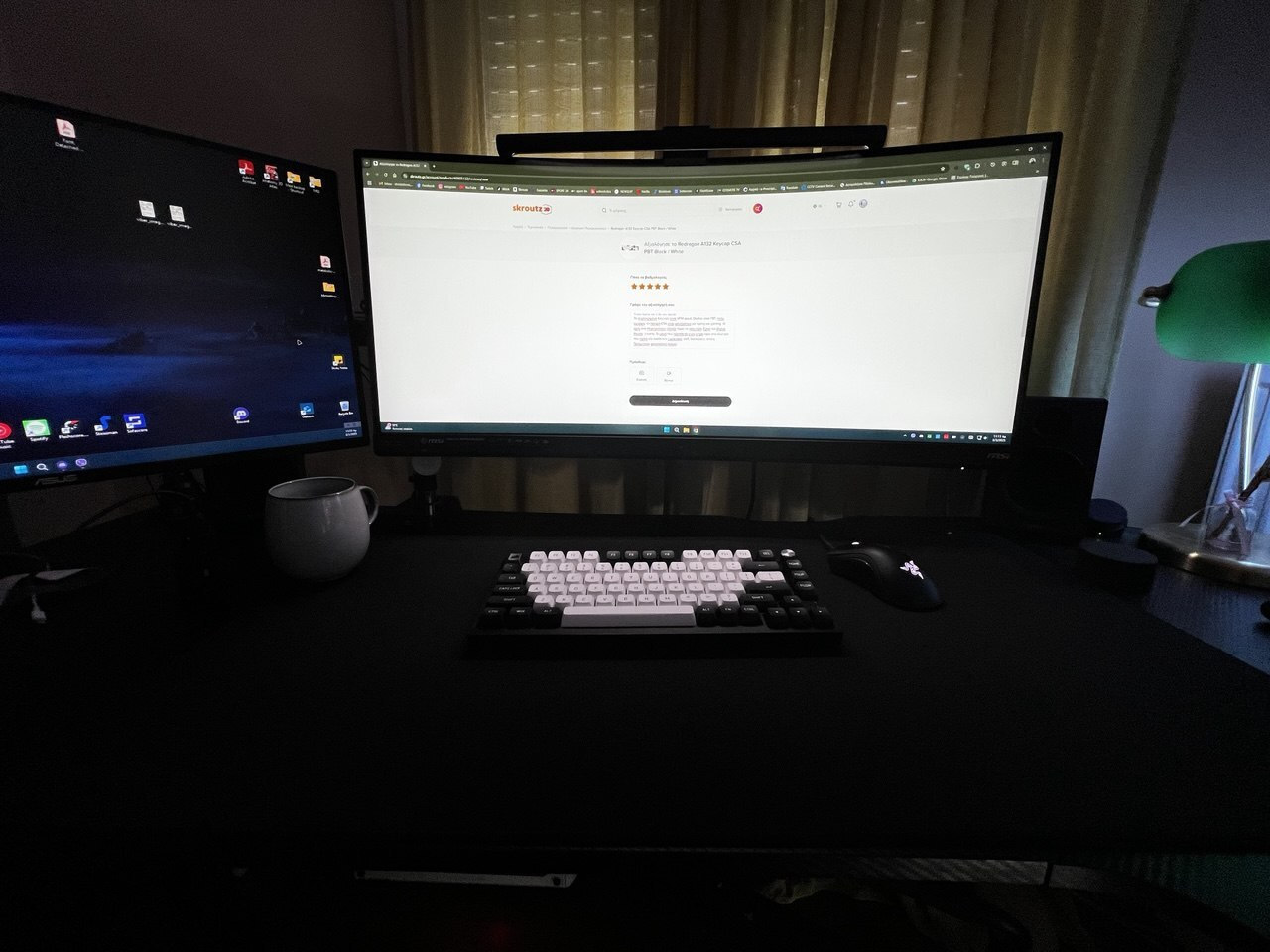 Redragon A132 Keycap CSA PBT Black / White