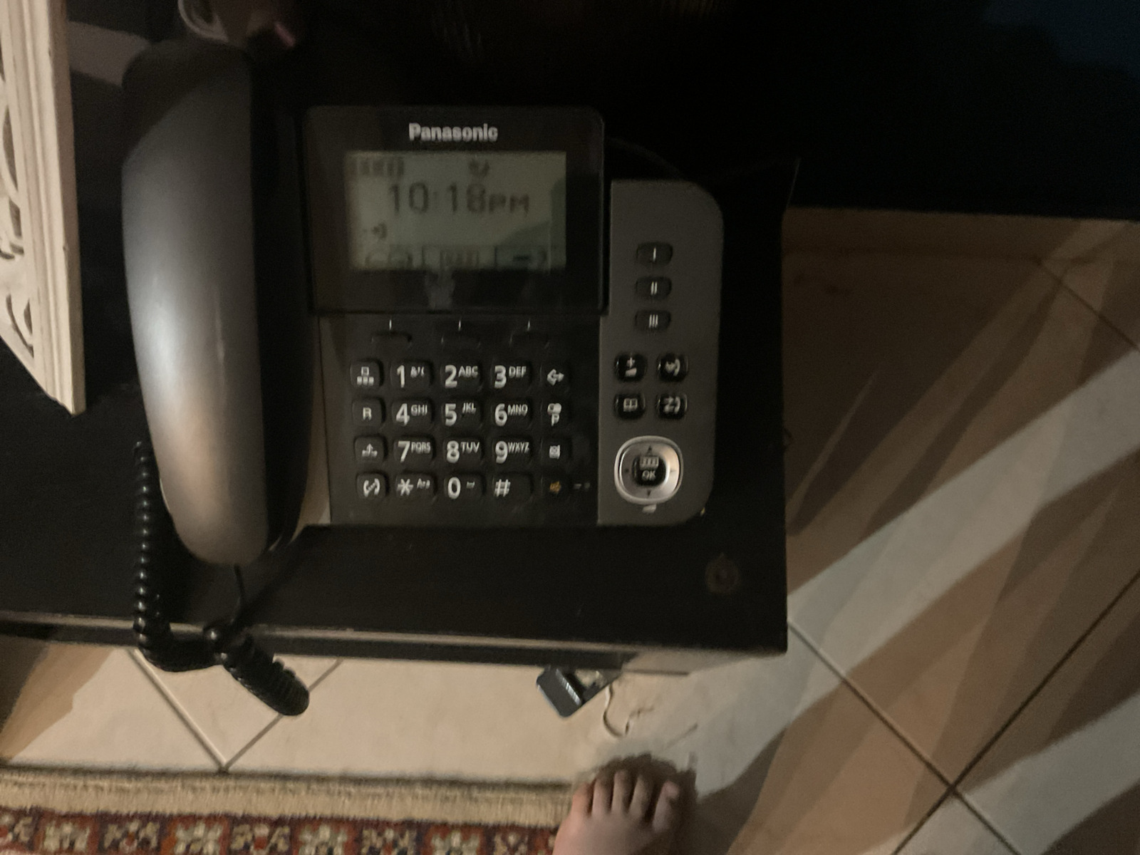 Panasonic KX-TGF310 Ασύρματο Τηλέφωνο Duo με Ελληνικό Μενού Μαύρο