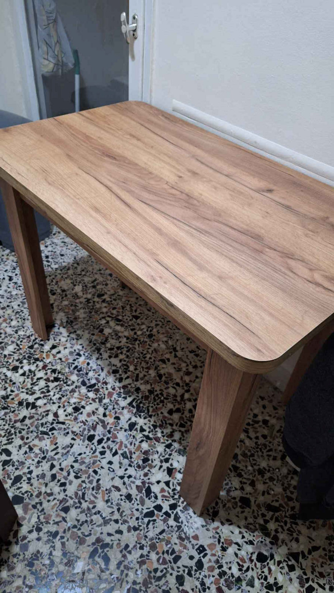 Celeste Table Kitchen Wooden Walnut 100x60x73.5cm