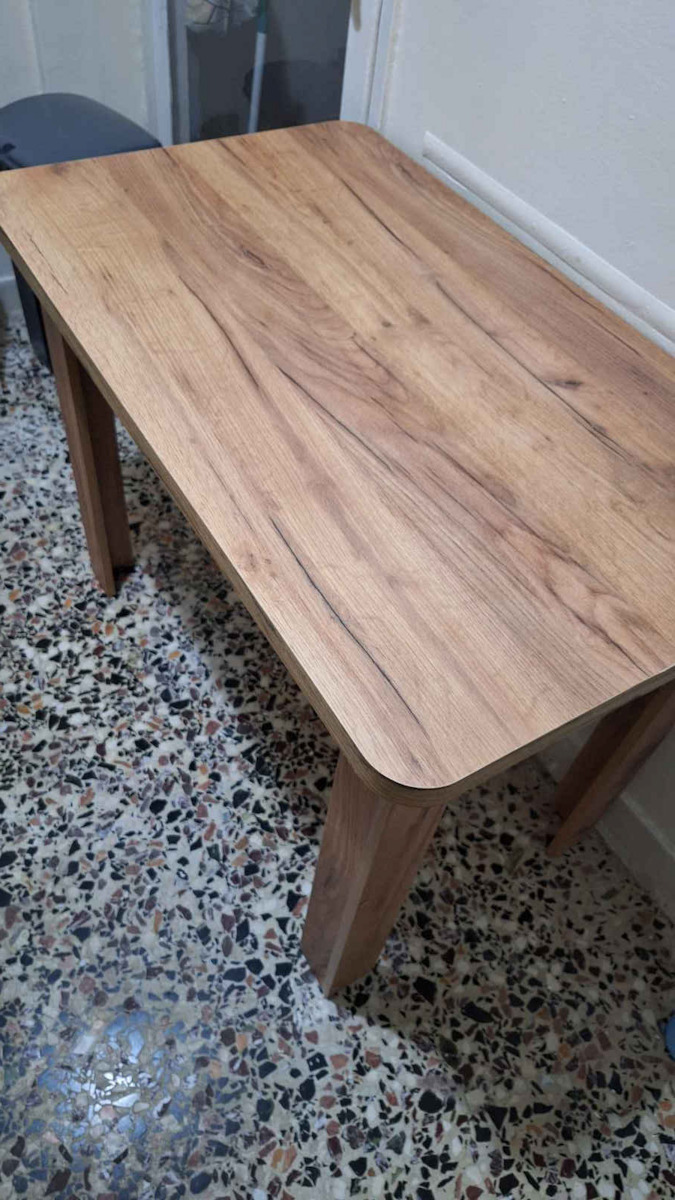 Celeste Table Kitchen Wooden Walnut 100x60x73.5cm