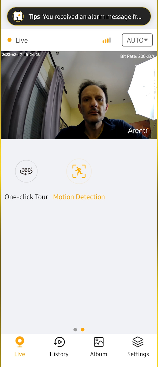 Arenti P2F IP Κάμερα Παρακολούθησης Wi-Fi Full HD+ 5MP με Αμφίδρομη Επικοινωνία