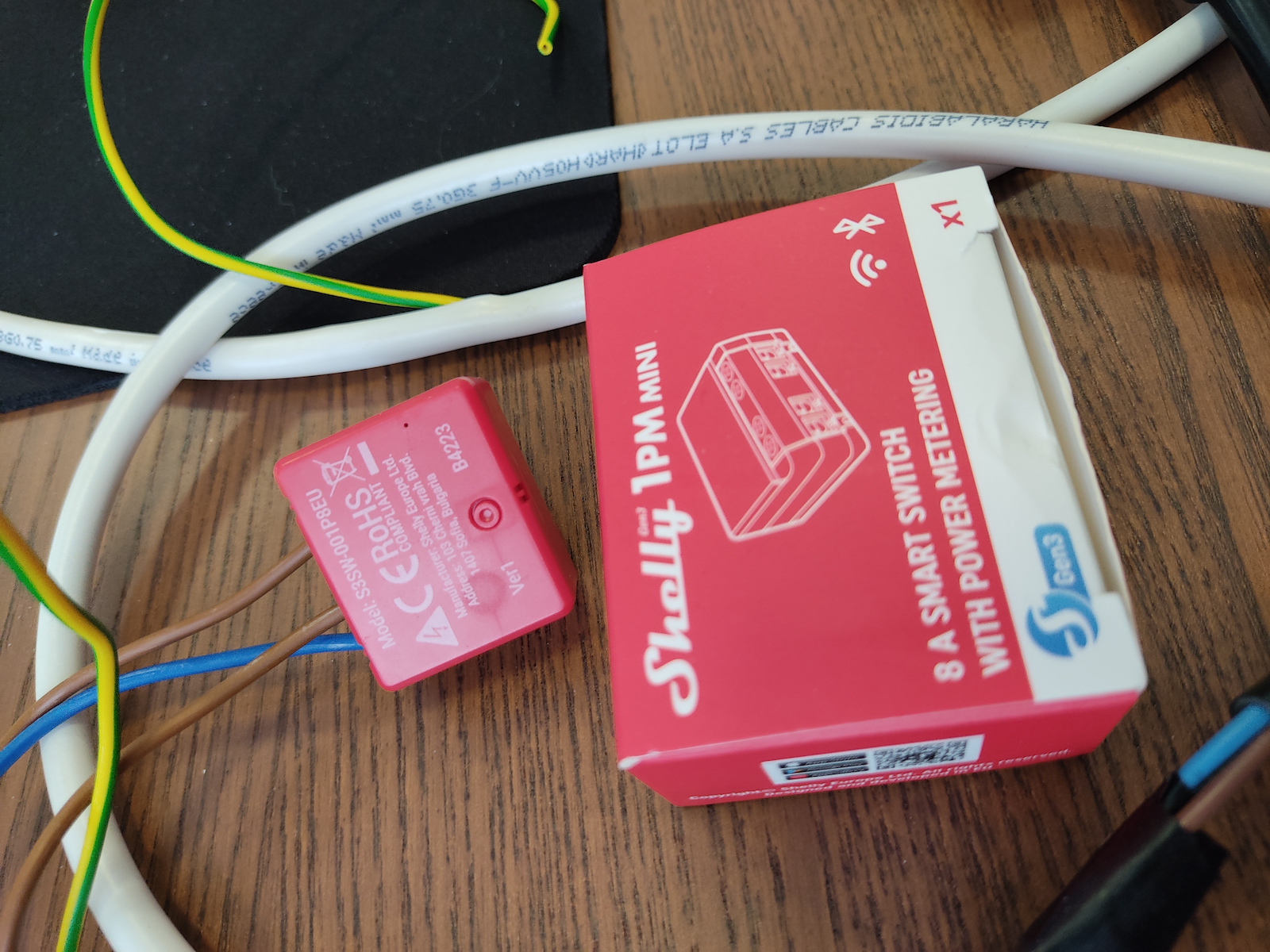 Shelly 1pm Mini Gen3 Smart Switch Wi-Fi & Bluetooth 8A 2τμχ (1PMMiniGen3x2)