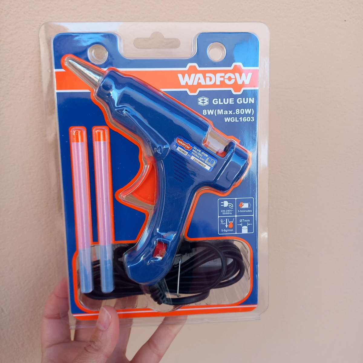 Wadfow Electric Glue Gun 7mm 8W