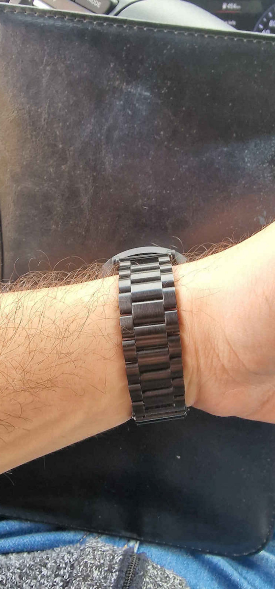 Tech-Protect Strap Stainless Steel Black (Galaxy Watch 4 / 5 / 5 Pro / 6 / 7 / FE)