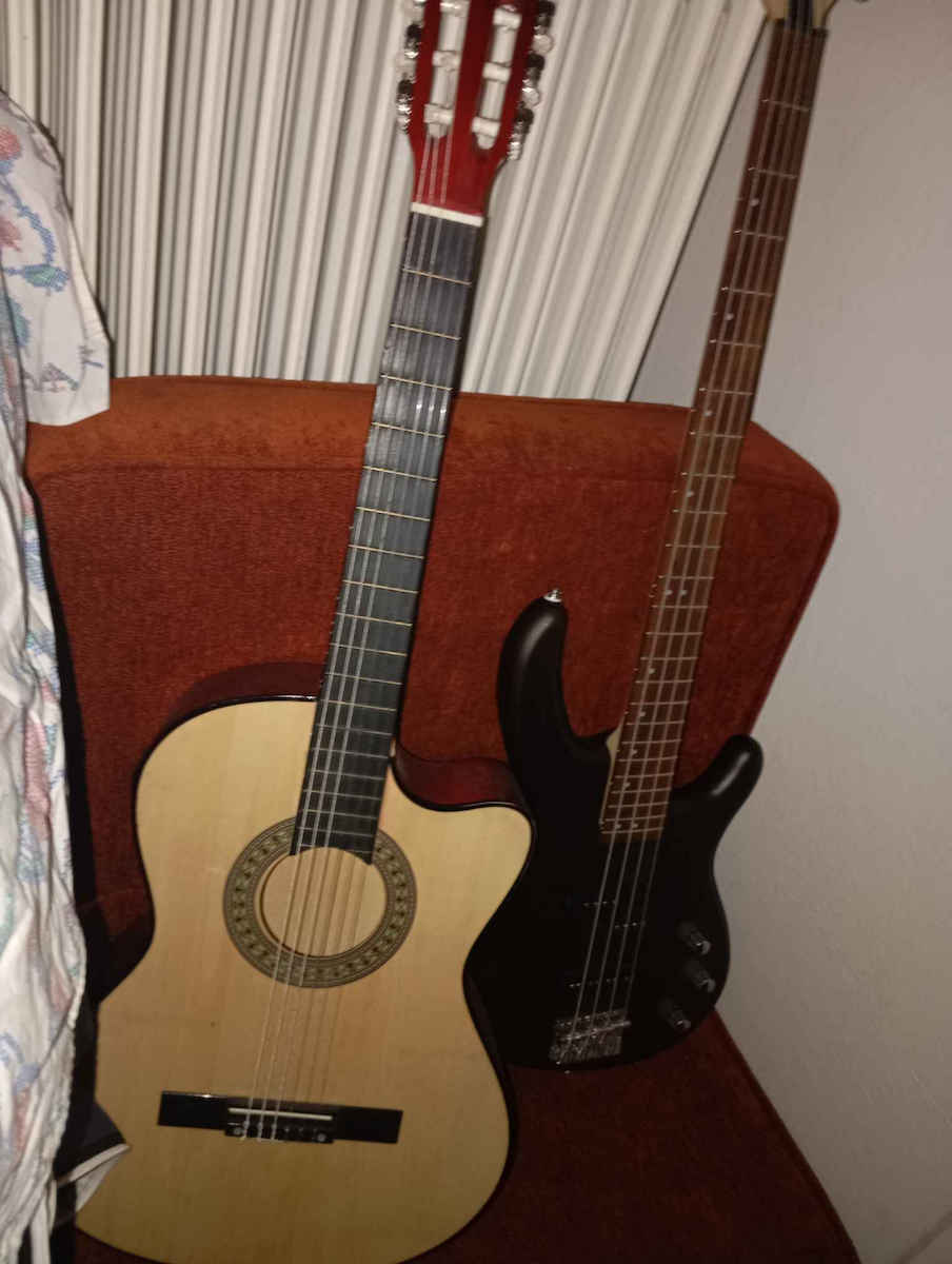 vidaXL Semi-Acoustic Guitar Cutaway Natural