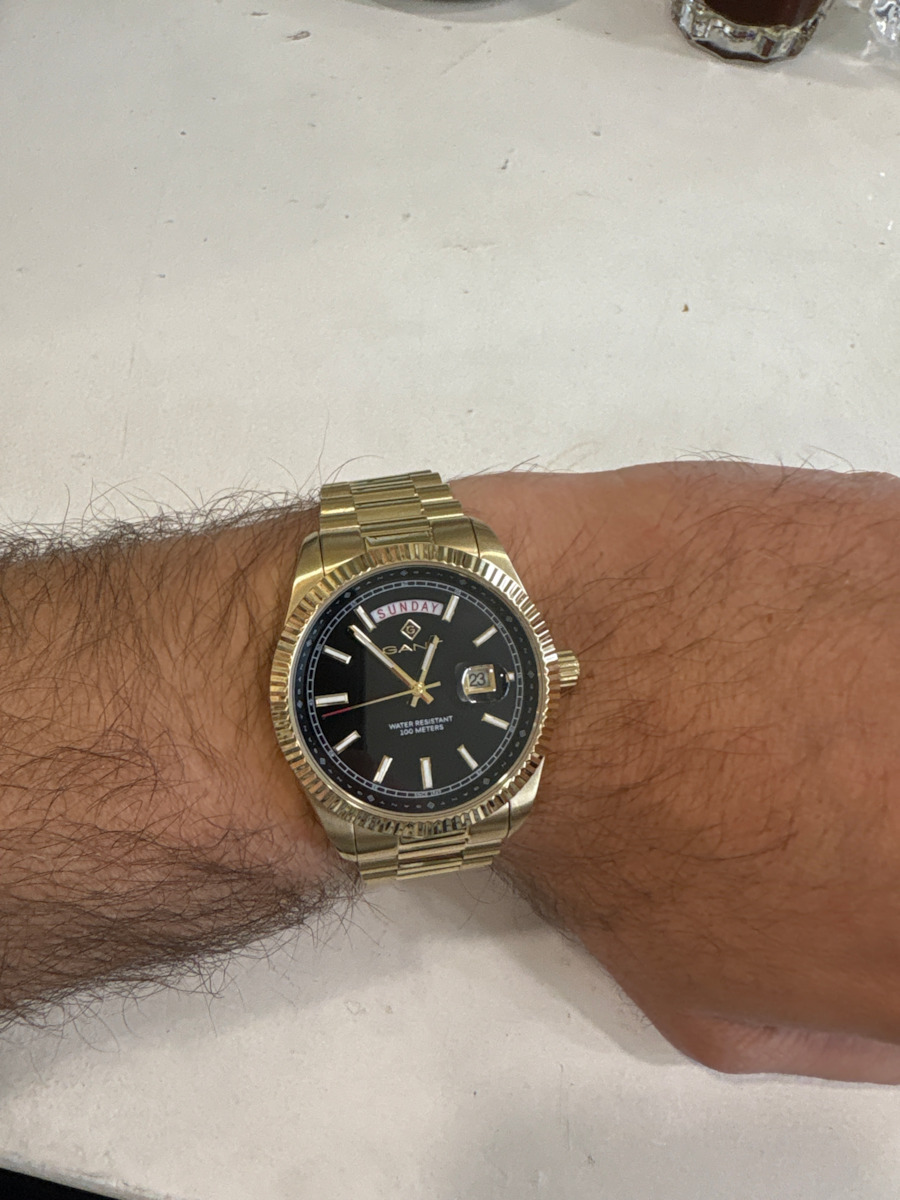 Gant Fairfax Ανδρικό Ρολόι 41mm Χρονογράφος Μπαταρίας με Χρυσό Μεταλλικό Μπρασελέ