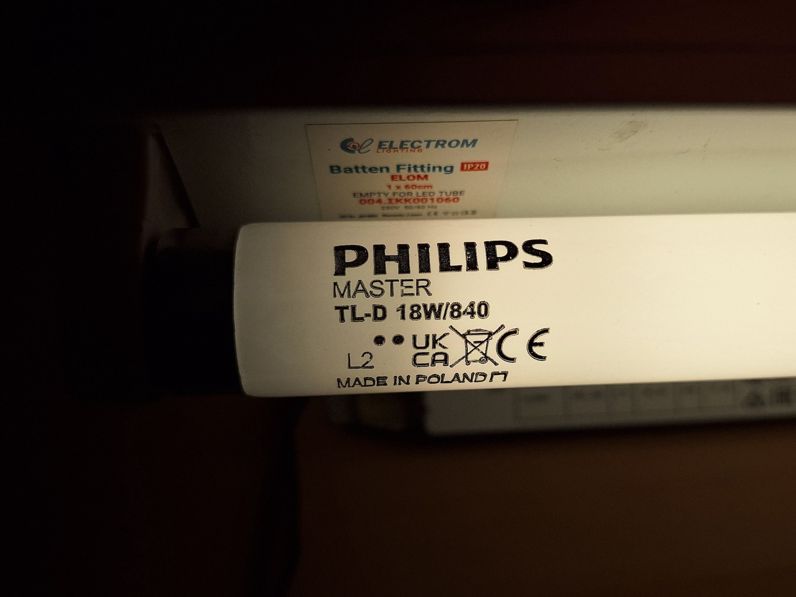 Philips Λάμπα Φθορίου για Ντουί G13 με Σχήμα T8 36W