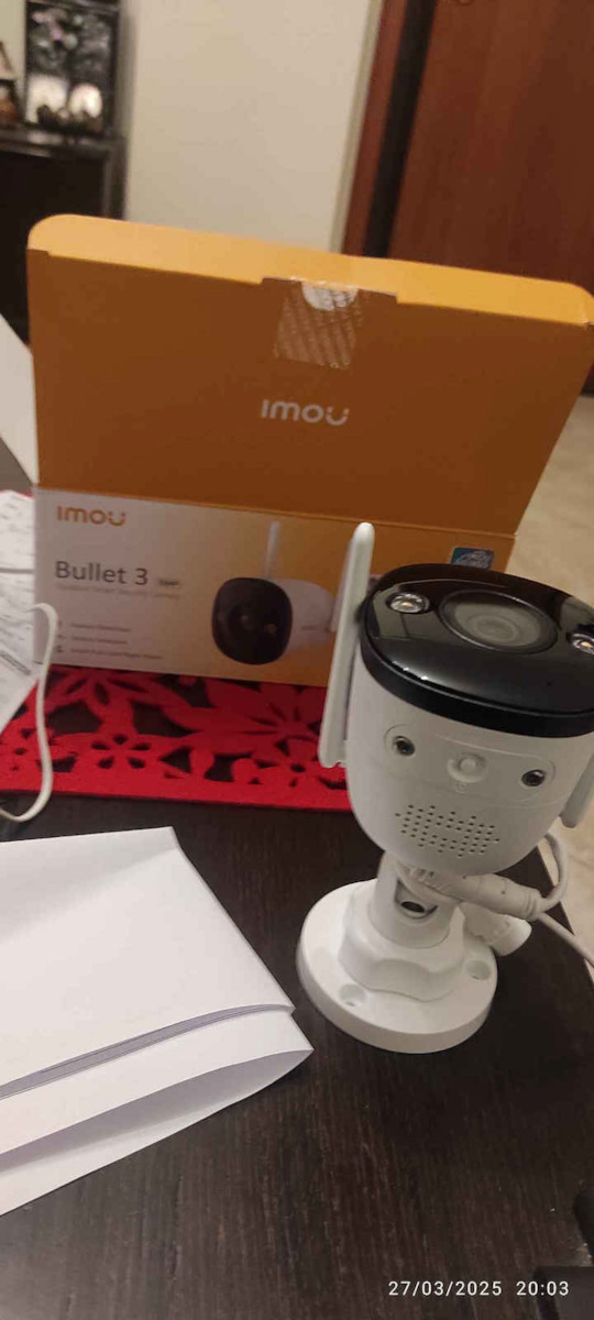 Imou Bullet 3 IP Κάμερα Παρακολούθησης Wi-Fi Full HD+ 3MP Αδιάβροχη με Αμφίδρομη Επικοινωνία και Φακό 3.6mm