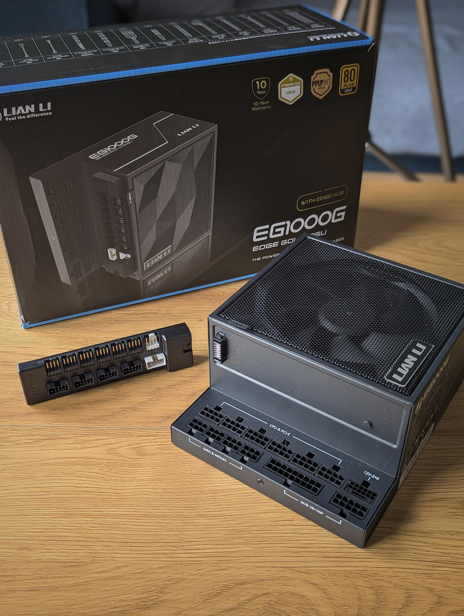Lian Li Edge Gold 1000W White Computer Power Supply Full Modular 80 Plus Gold