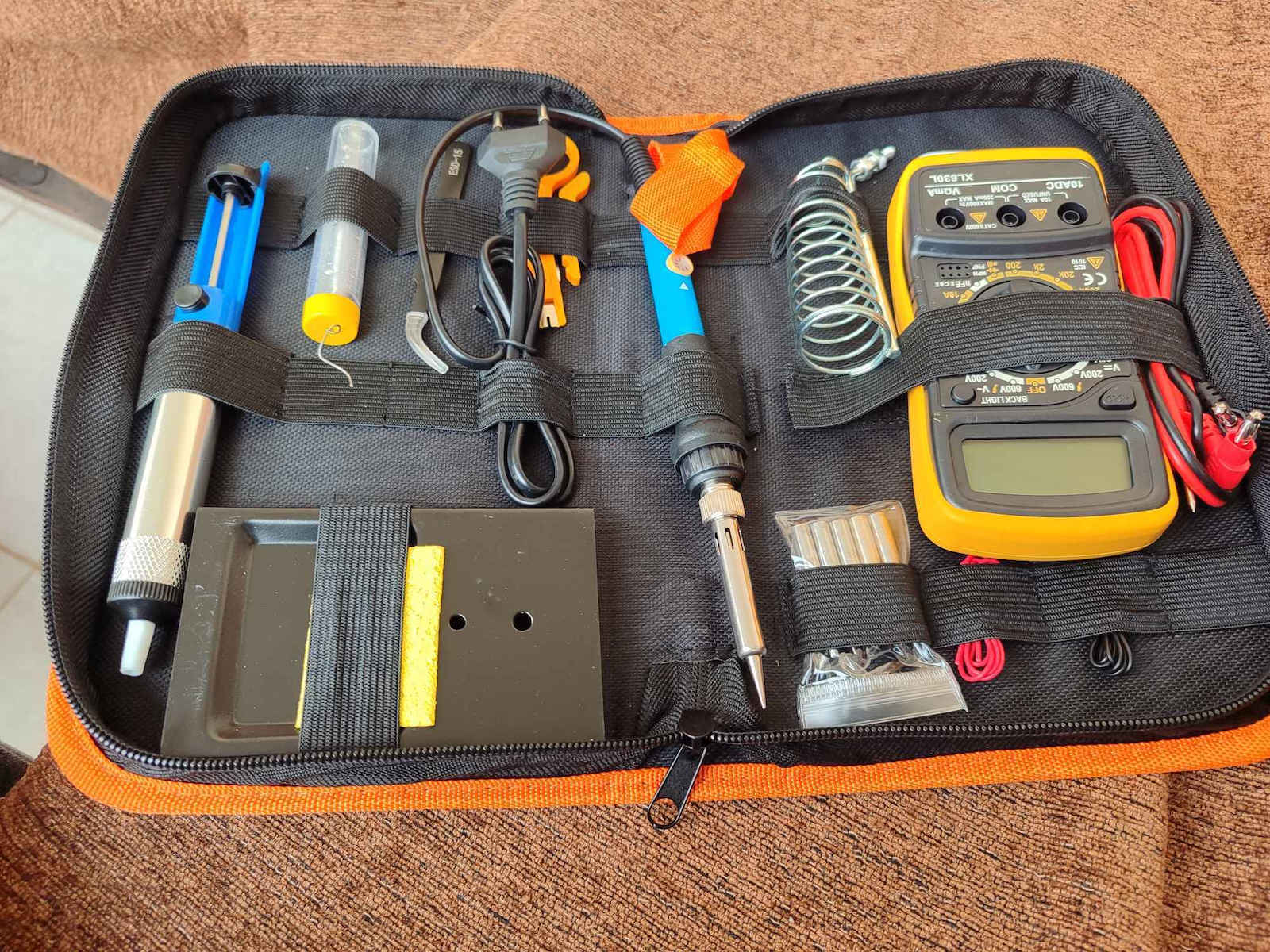 Bisutime Soldering Set Handskit Soldering Station Electric 60W with Temperature Setting