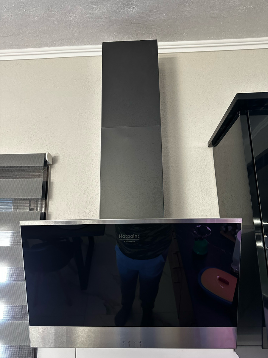Hotpoint-Ariston HHVP 6.6F LM K Șemineu Hotă 59.8cm Negru