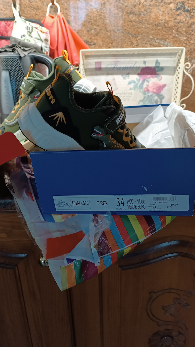 Παιδικά Sneakers με Σκρατς & Φωτάκια Πράσινα