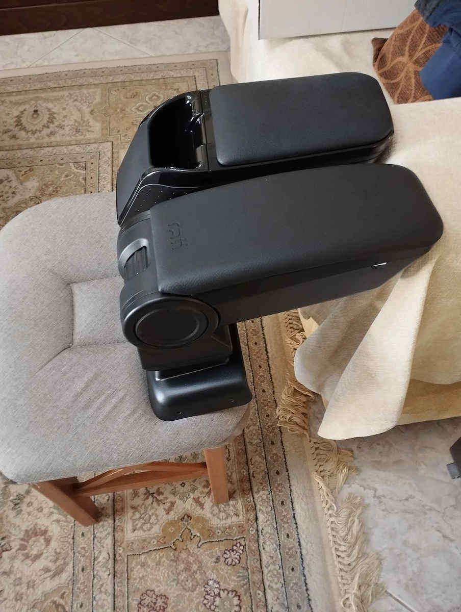 Rati Armster Car Fabric Armrest for Volkswagen Golf VII 2012-2019 Black