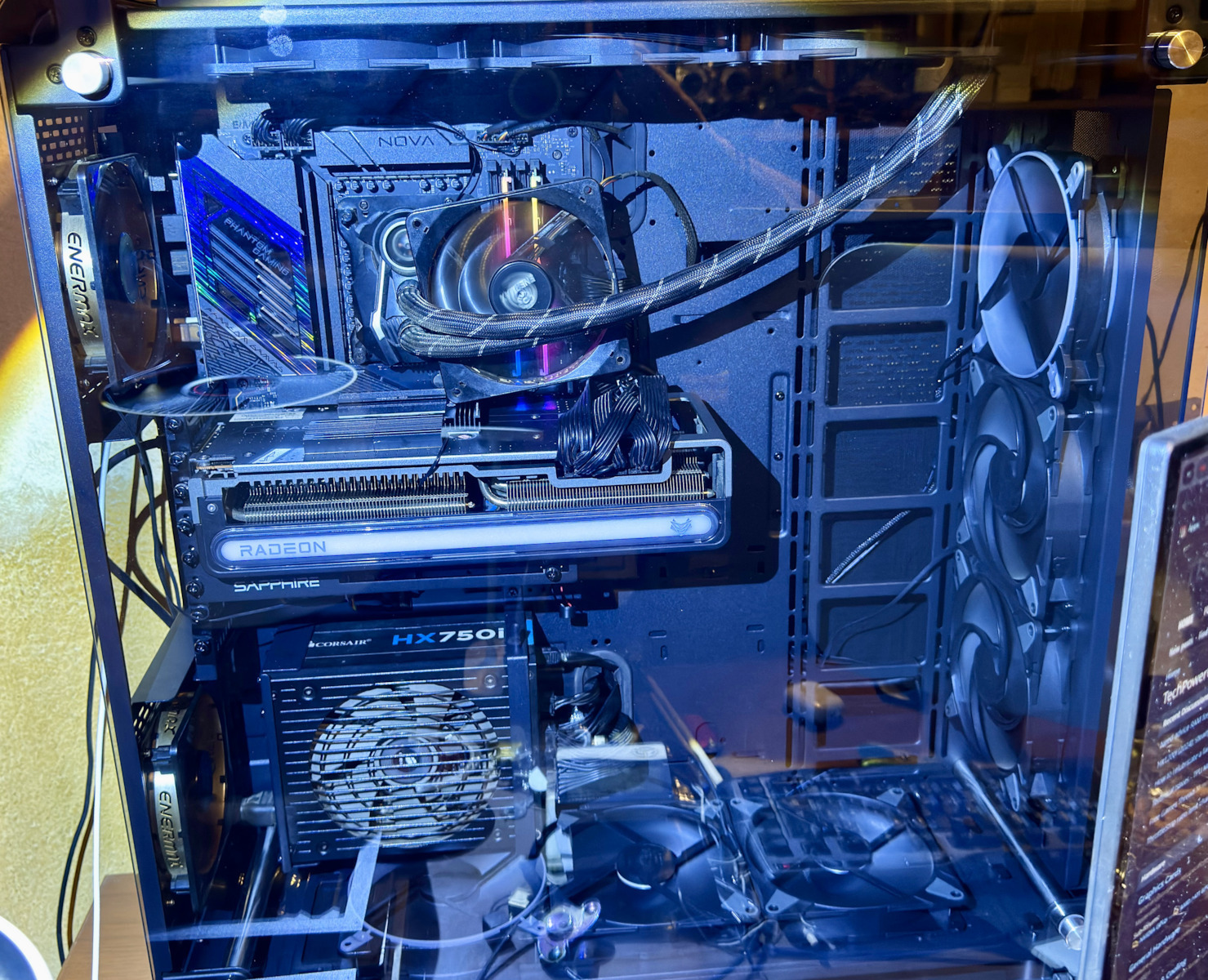 Thermaltake Core P8 TG Gaming Full Tower Κουτί Υπολογιστή με Πλαϊνό Παράθυρο Μαύρο
