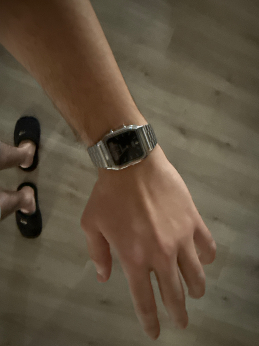 Casio Ανδρικό Ρολόι 29mm Χρονογράφος Μπαταρίας με Ασημί Μεταλλικό Μπρασελέ