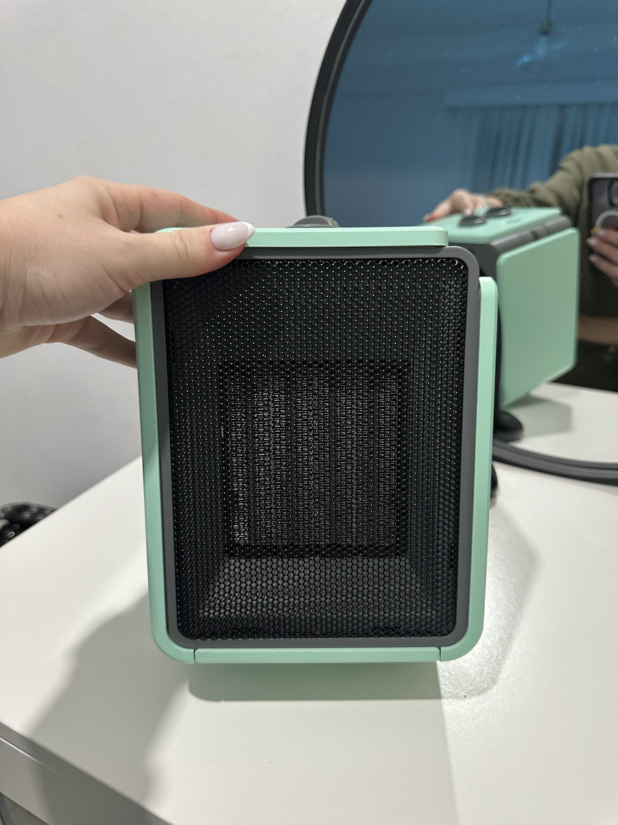 Olimpia Splendid Caldo Cubic Ceramic Fan Heater Bathroom Floor Turcoaz 1800W