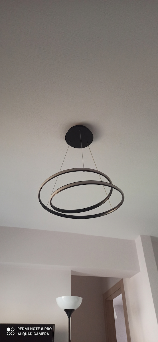 Vivalux Feel Pendant Light Black 51x150cm