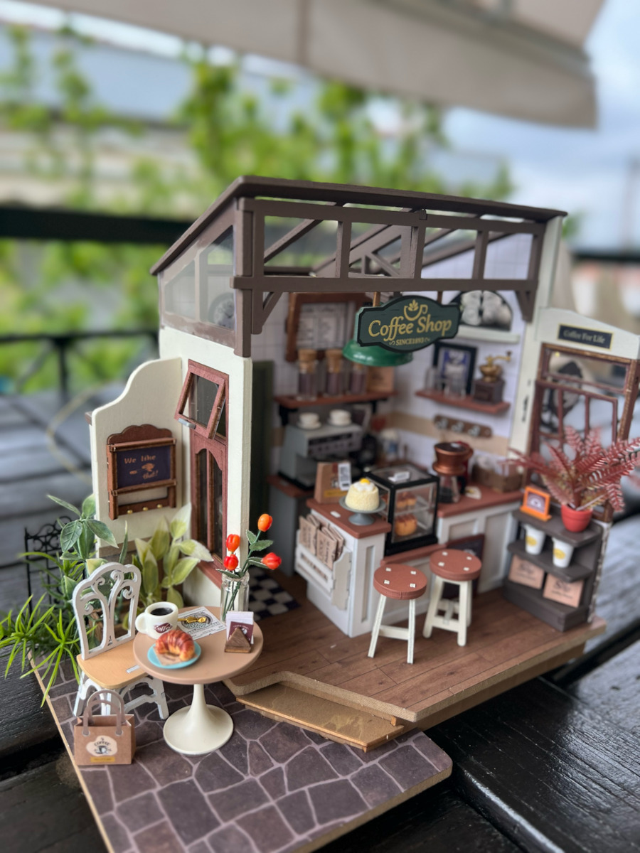 Robotime Παιχνίδι Κατασκευών Ξύλινo NO.17 Café για Παιδιά 14+ Ετών