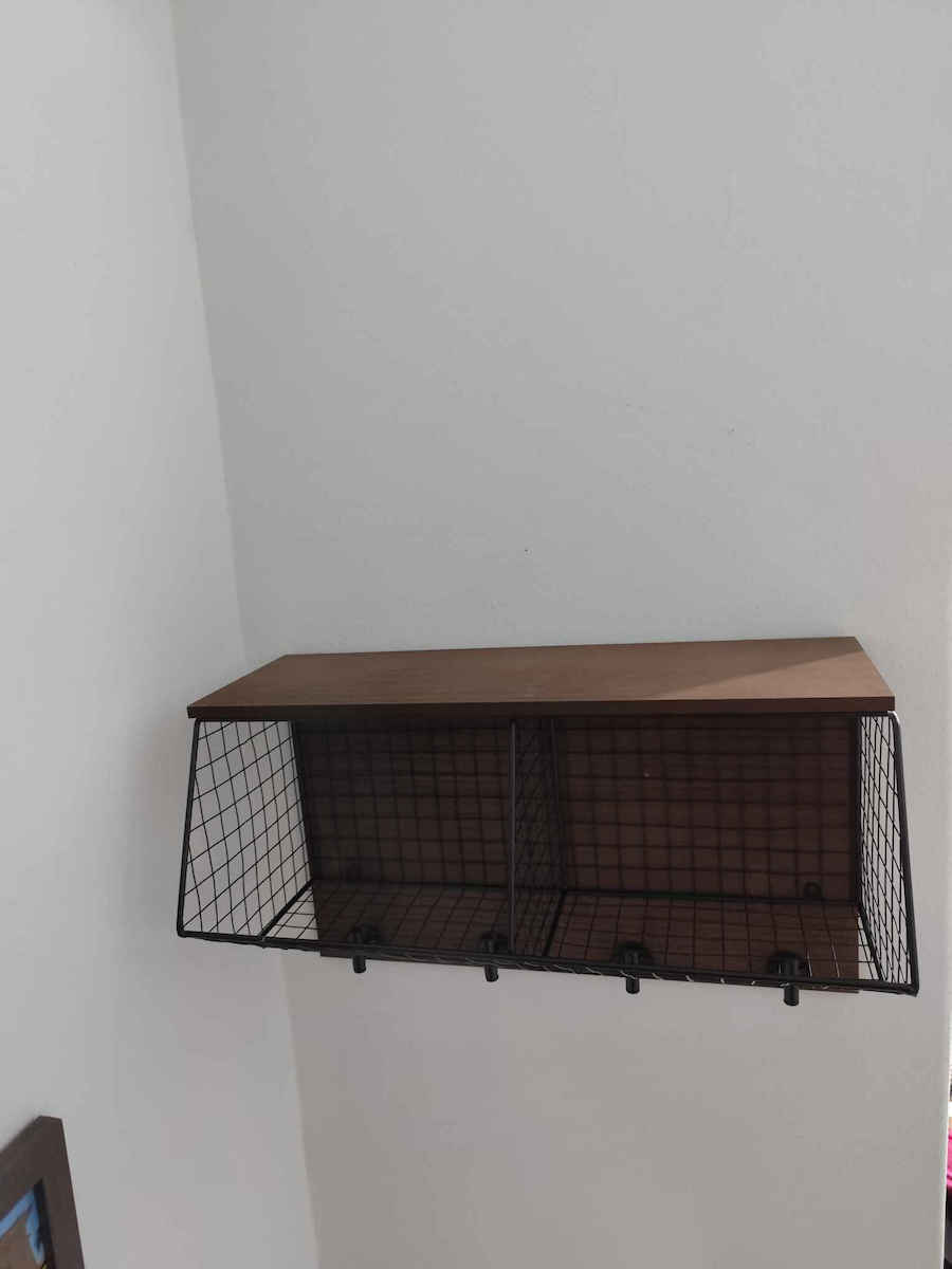 Agățători De Perete A-s Caf Din Lemn Cu 4 Compartimente Albastre 42x26x19cm