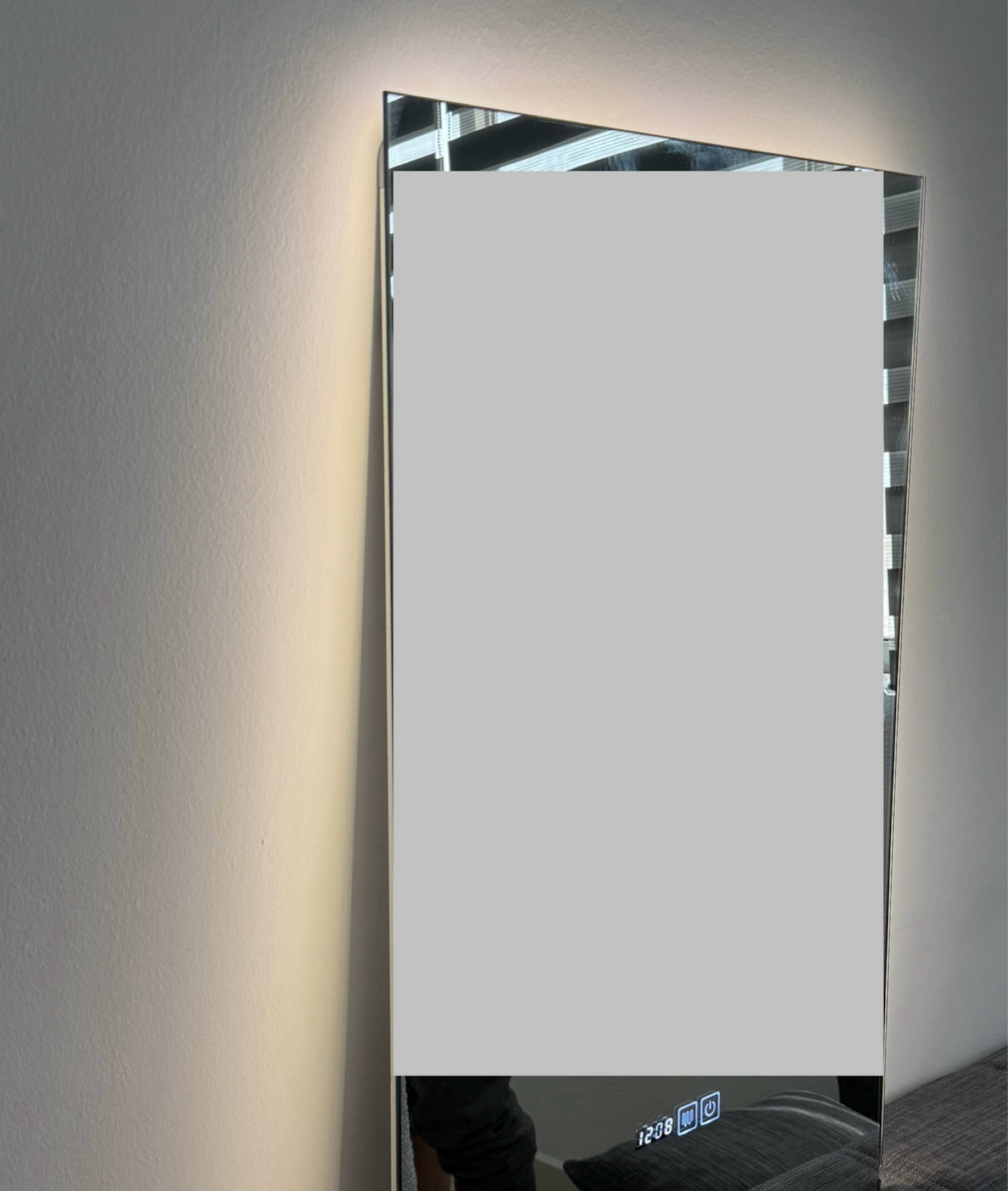 ACP Правоъгълена Банско Огледало LED Touch 80x50см Бял