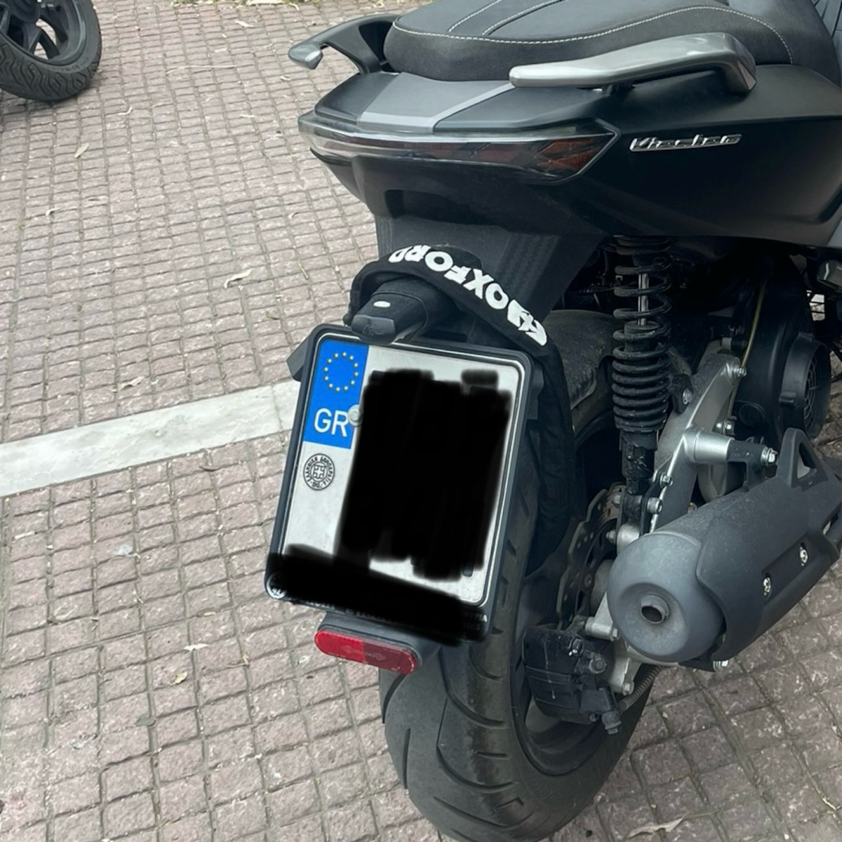 Oxford Chain Padlock Αντικλεπτική Κουλούρα Μοτοσυκλέτας Μαύρο Χρώμα