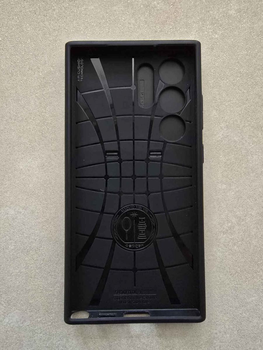 Spigen Optik Armor Back Cover Silicone / Plastic 2mm Black (Galaxy S24 Ultra)